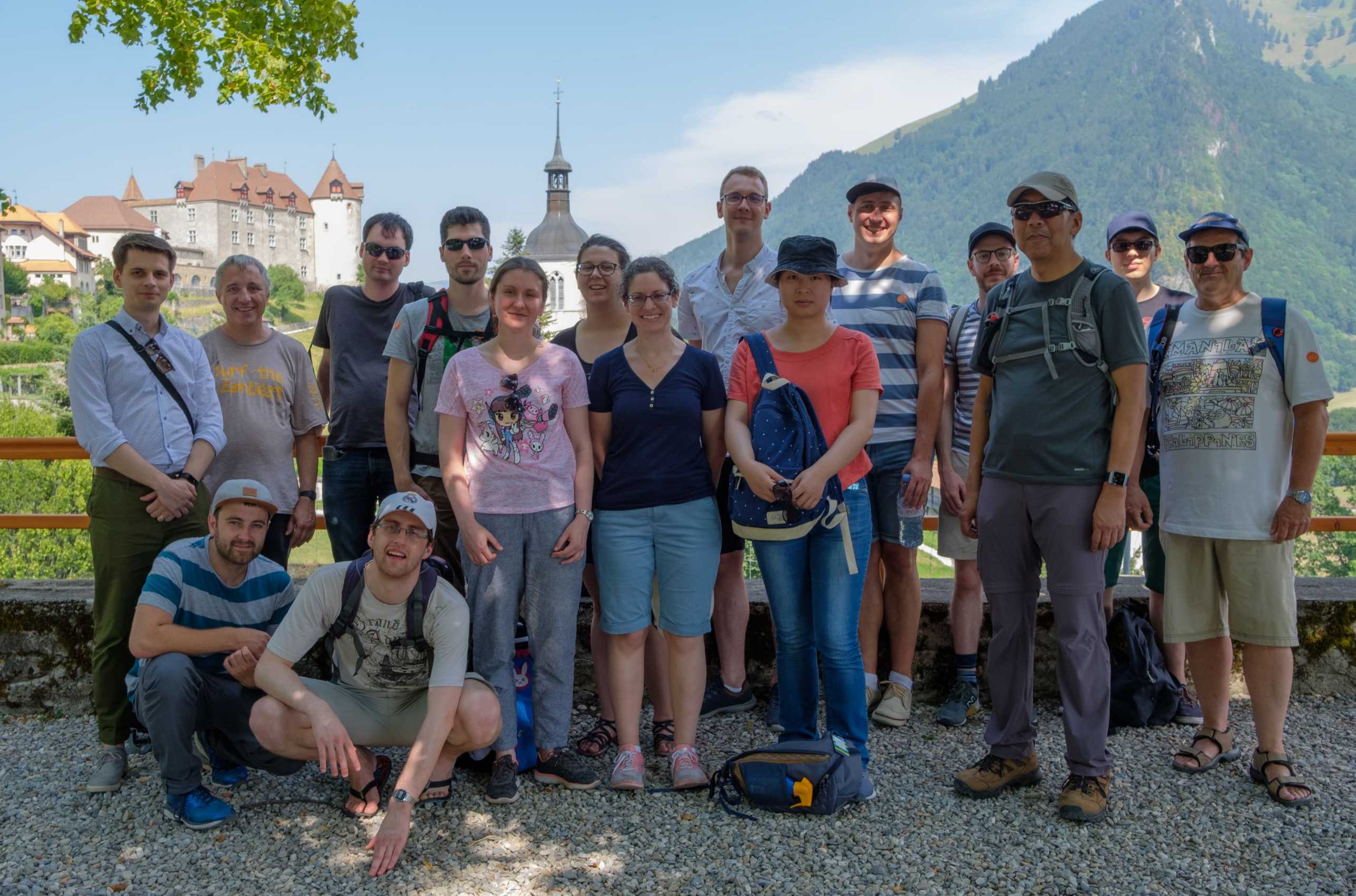 Chen group at group outing 2019 in Gruyère